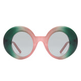 HS1267 - Oversize Retro Chic Fashion Round Women Wholesale Sunglasses