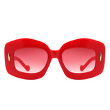 S2130 - Square Thick Frame Retro Chunky Fashion Wholesale Sunglasses