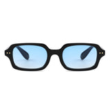 HS1432 - Slim Rectangle Narrow Fashion Sunglasses
