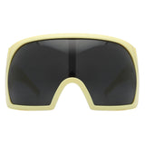 HS2152 - Oversize Square Wrap Around Curved Shield Wholesale Sunglasses