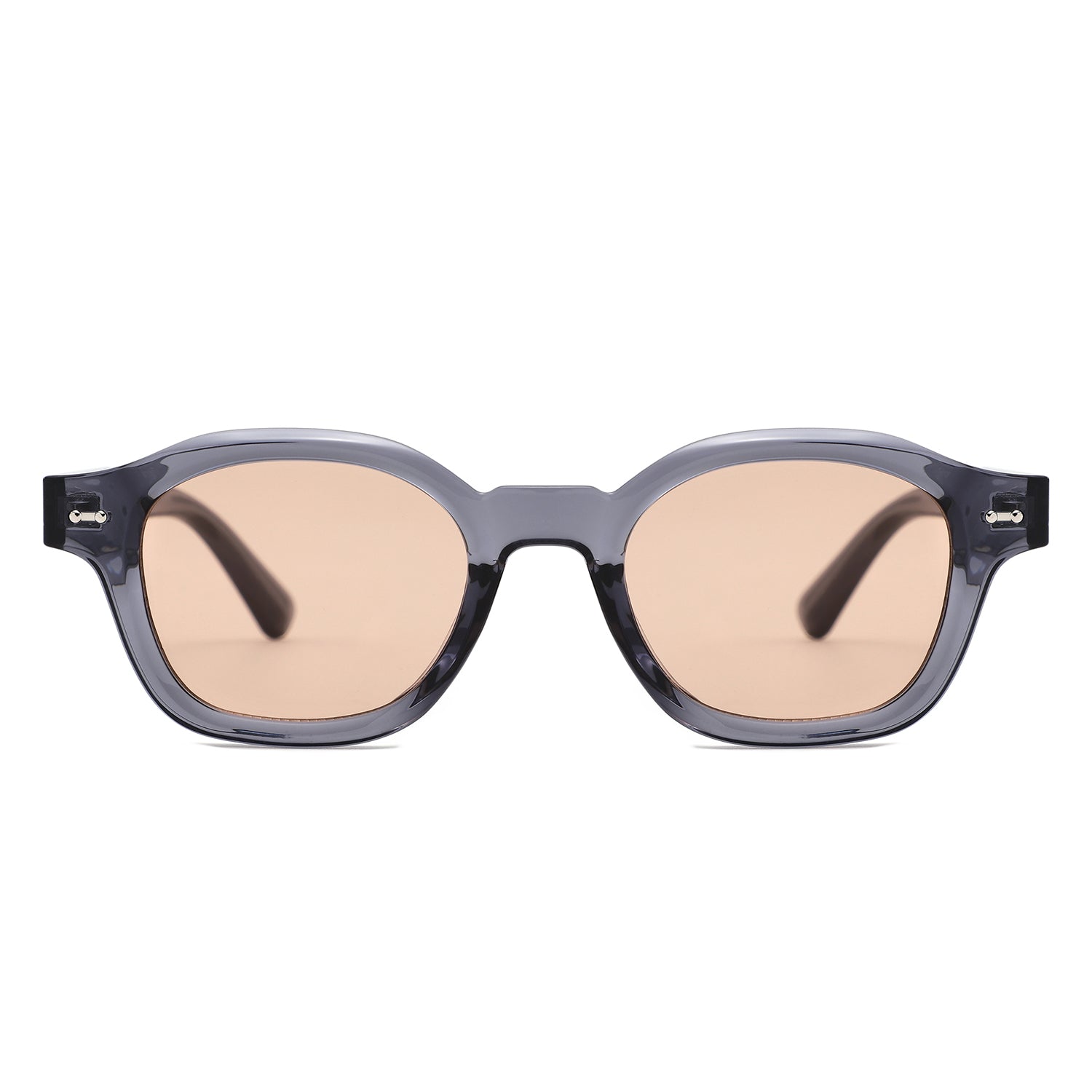 S1263 - Retro Square Round Thick Frame Sunglasses - Iris Fashion