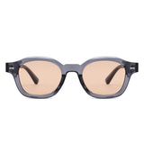 S1263 - Retro Square Round Thick Frame Sunglasses - Iris Fashion