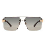 HJ2137 - Rimless Square Fashion Top-Bar Wholesale Sunglasses