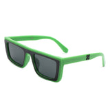 HS1240 - Retro Rectangle Flat Top Vintage Inspired Wholesale Square Sunglasses