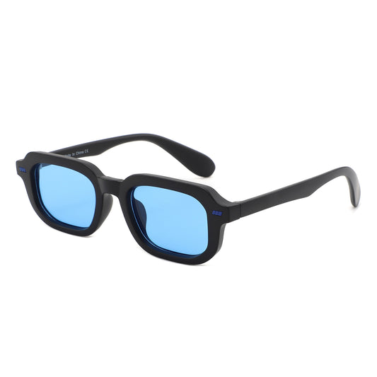 S1257 - Retro Flat Top Tinted Bold Square Wholesale Sunglasses