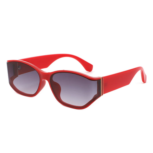 HS2173 - Square Curved Lens Wrap Around Wholesale Sunglasses