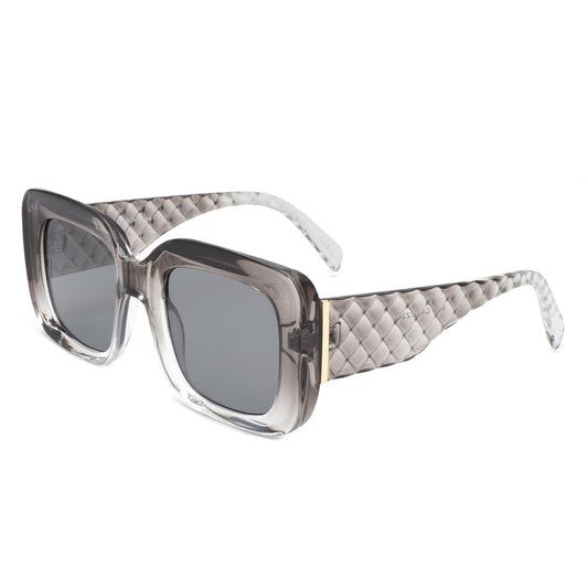 S1239 - Square Chunky Flat Top Thick Frame Fashion Wholesale Sunglasses