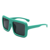 HS1281 - Oversize Square Flat Top Women Fashion Wholesale Sunglasses