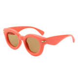 HS1321 - Round Thick Frame Retro Circle Wholesale Sunglasses