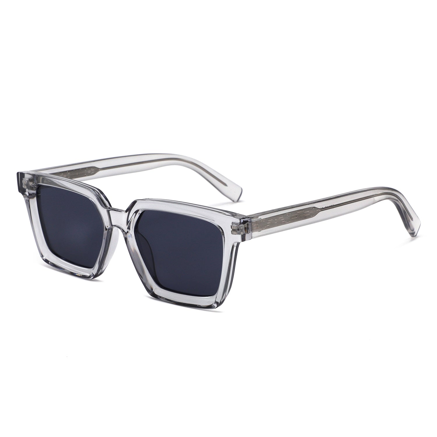 P/C007 - Square Retro Chunky Frame Wholesale Sunglasses - Iris Fashion