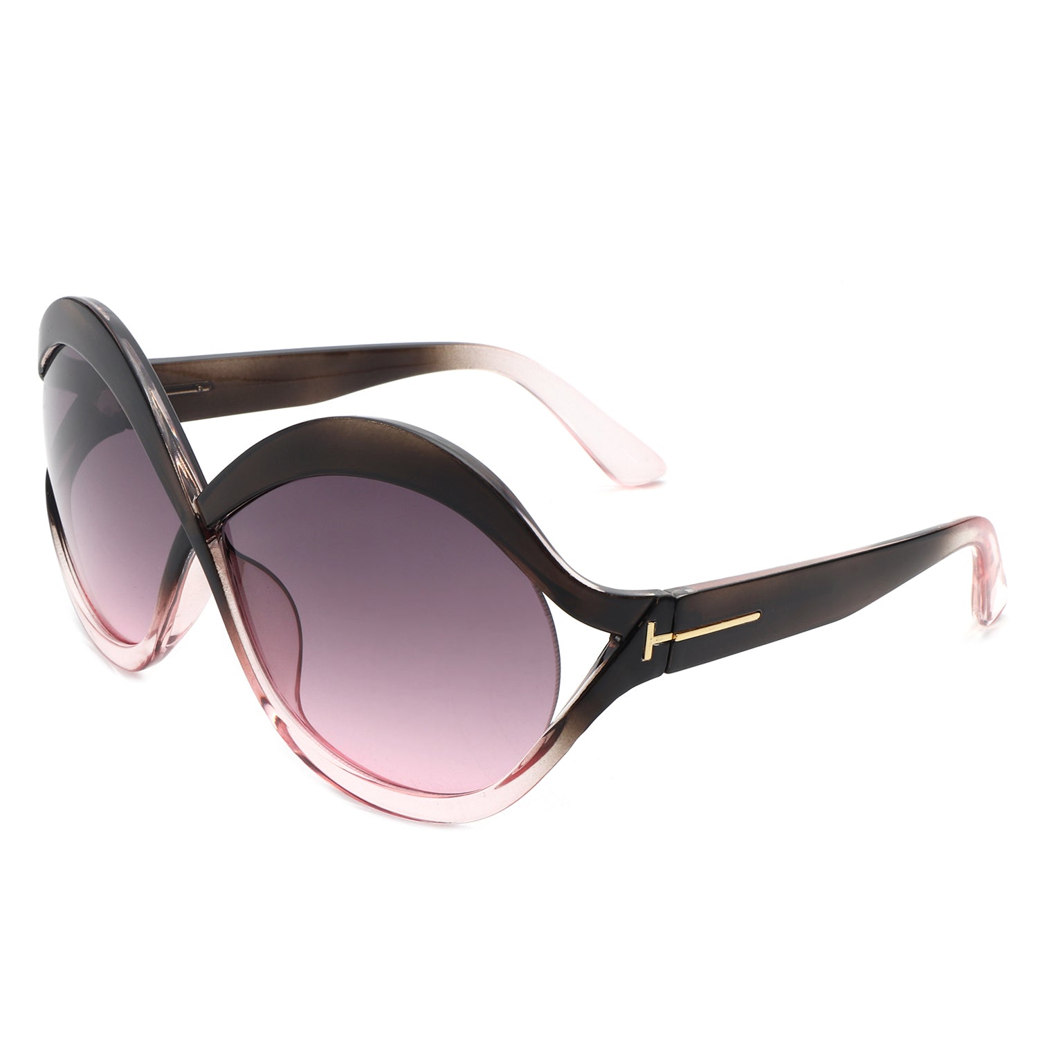 HS2145 - Oversize Chic Oval Fashion Women Round Wholesale Sunglasses