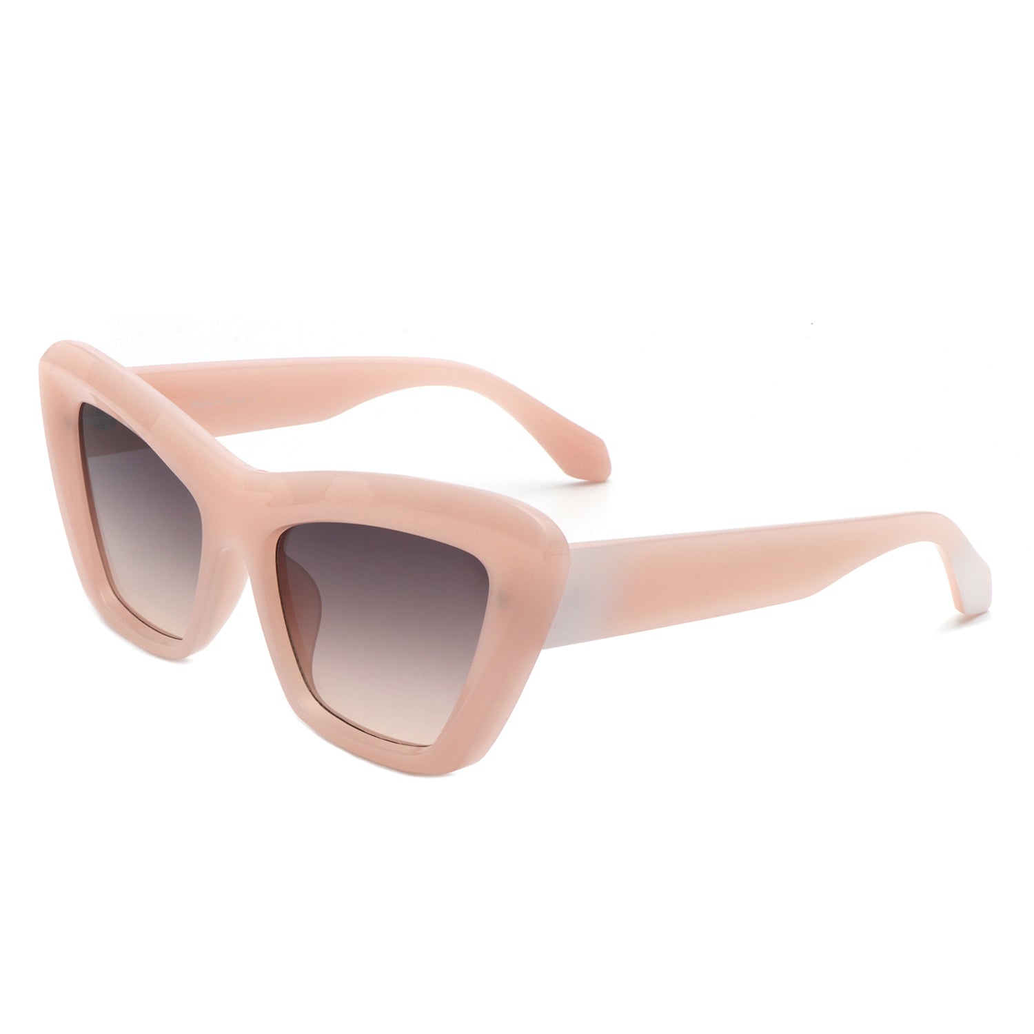 S1221 - Square Flat Top Retro Fashion Tinted Women Cat Eye Wholesale Sunglasses