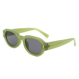 S1244 - Round Retro Narrow Oval Fashion Wholesale Sunglasses