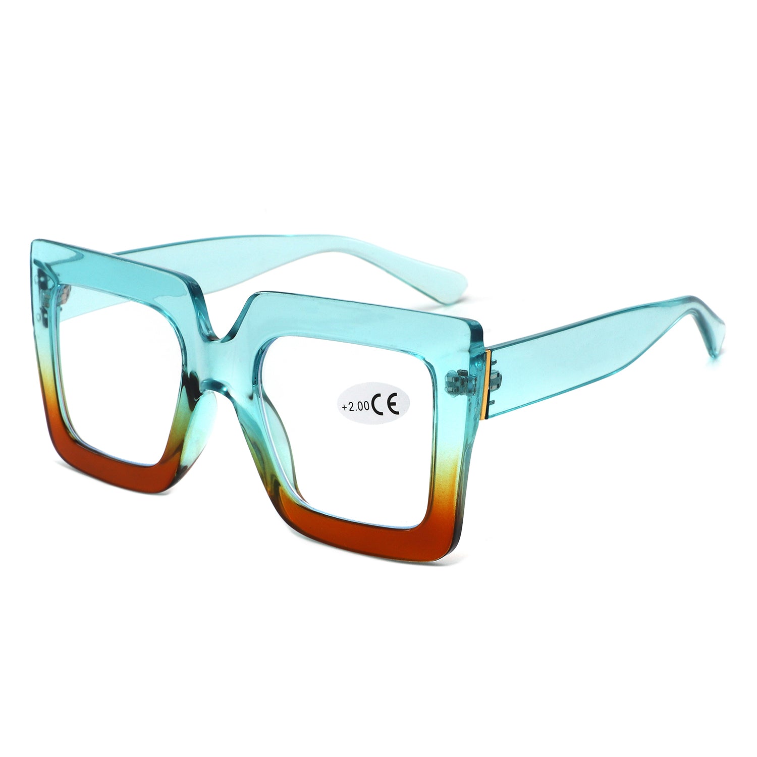 HR1002 - Oversize Square Reading Glasses - Iris Fashion