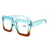 HR1002 - Oversize Square Reading Glasses - Iris Fashion