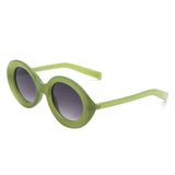 S1231 - Round Retro Fashion Vintage Inspired Oval Wholesale Sunglasses