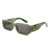 HS2232 - Chunky Retro Tinted Rectangle Wholesale Sunglasses