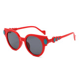 HS1393 - Bold Retro Round Gem-Accent Wholesale Sunglasses