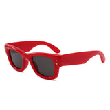 HS1417 - Retro Chunky Thick Frame Square Wholesale Sunglasses - Iris Fashion