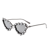 HJ2064 - Women Cat Eye Rhinestone Luxury Fashion Wholesale Sunglasses