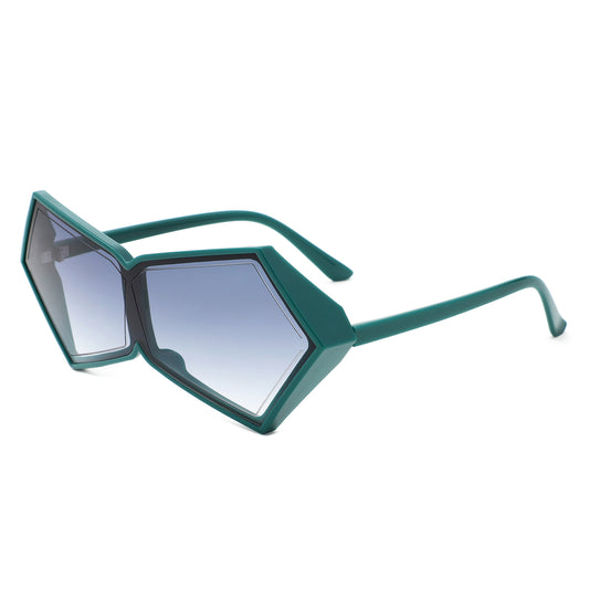 HS2175 - Irregular Square Fashion Geometric Oversize Wholesale Sunglasses