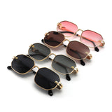 HJ2153 - Women Metal Octagon Square Sunglasses