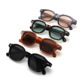 S1263 - Retro Square Round Thick Frame Sunglasses - Iris Fashion