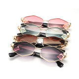 HJ2118 - Geometric Luxurious Fashion Women Wholesale Sunglasses