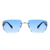 HJ2139 - Geometric Rimless Sleek Fashion Women Sunglasses