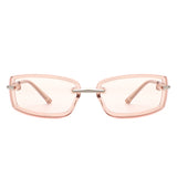 HS2149 - Rectangle Sleek Fashion Tinted Sports Color Pop Wholesale Sunglasses