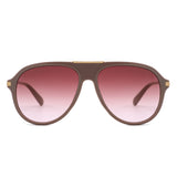 HS2262 - Women Oversized Fashion Aviator Sunglasses