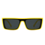 HS1240 - Retro Rectangle Flat Top Vintage Inspired Wholesale Square Sunglasses