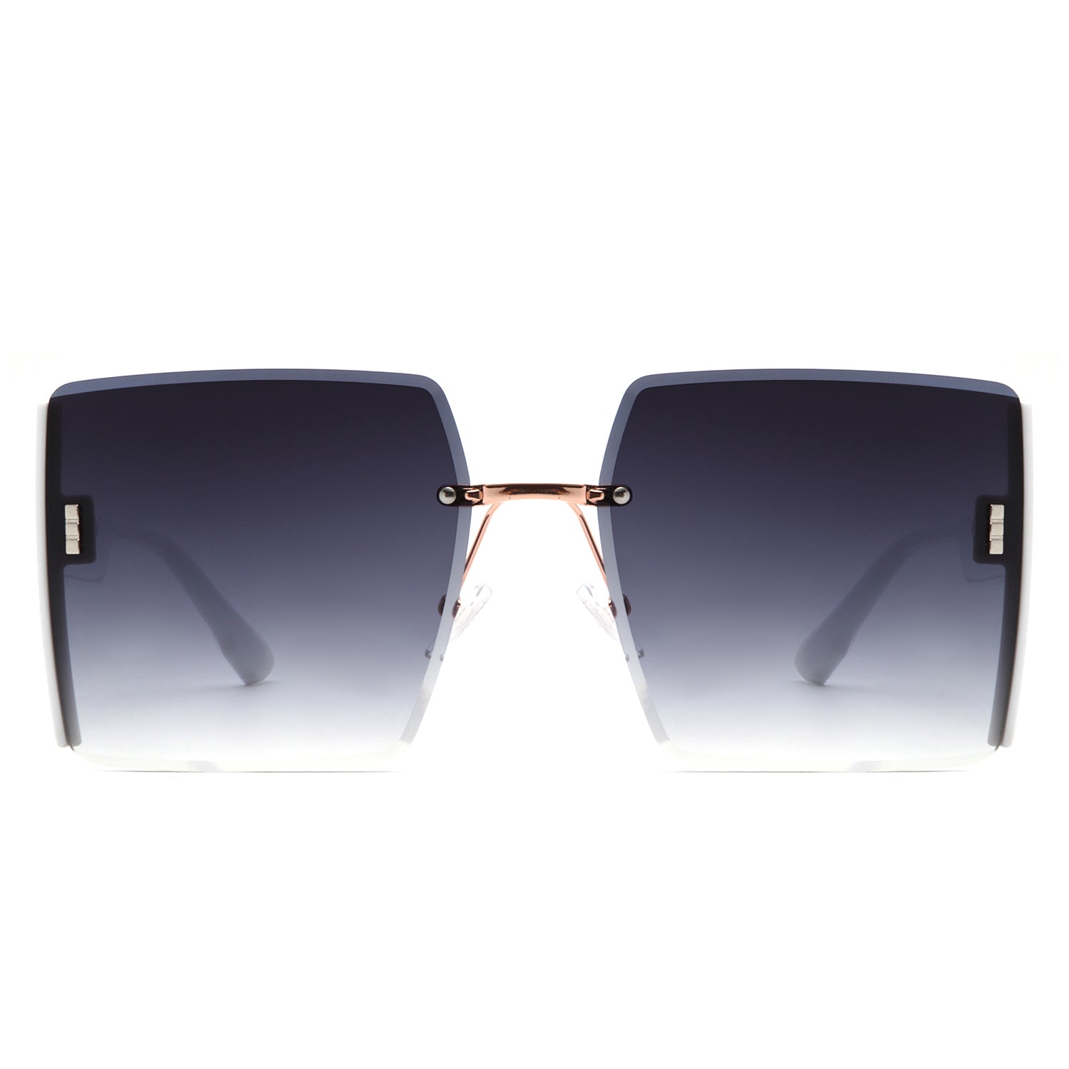 S2134 - Square Rimless Chic Fashion Oversize Women Wholesale Sunglasses