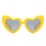 HS1282 - Heart Shaped Chunky Novelty Party Wholesale Sunglasses