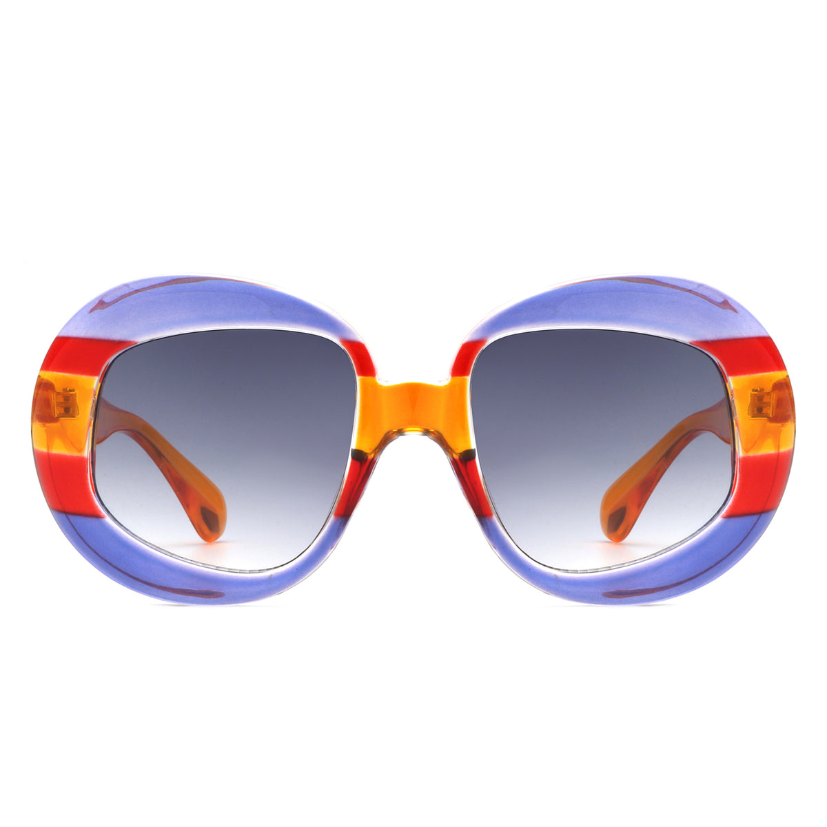 HS1278 - Oversize Geometric Oval Fashion Women Round Wholesale Sunglasses