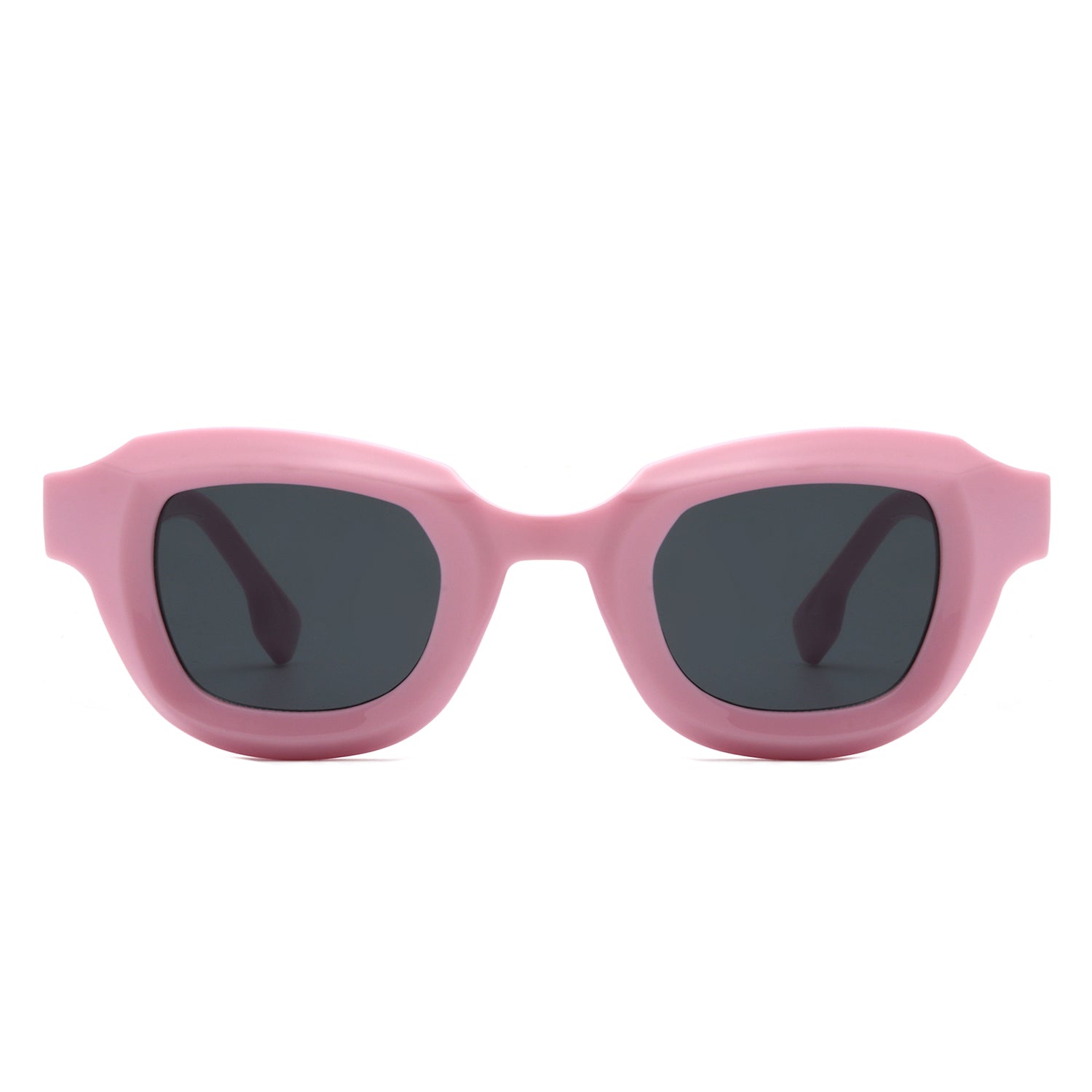 HS1256 - Square Horn Rimmed Small Fashion Color Pop Wholesale Sunglasses