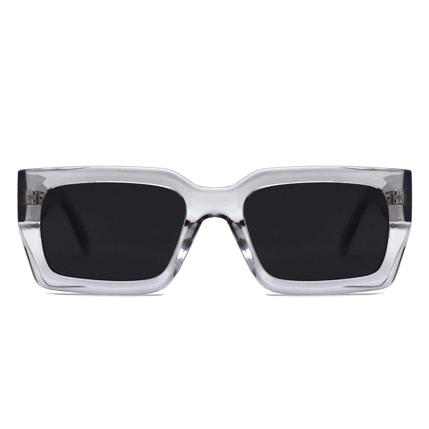 P/C011 - Chunky Rectangle Retro Sunglasses - Iris Fashion