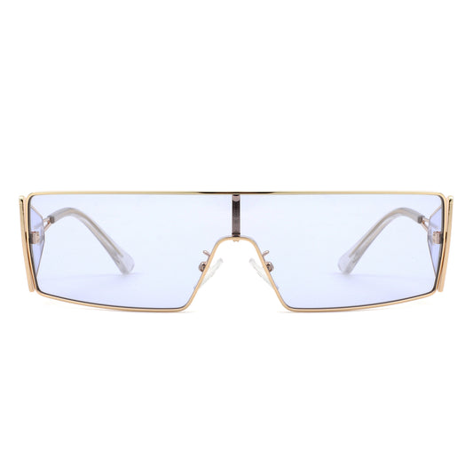 HJ3033 - Rectangle Retro Wrap Around Fashion Square Wholesale Sunglasses