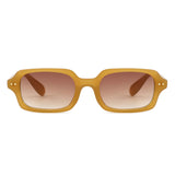 HS1432 - Slim Rectangle Narrow Fashion Sunglasses