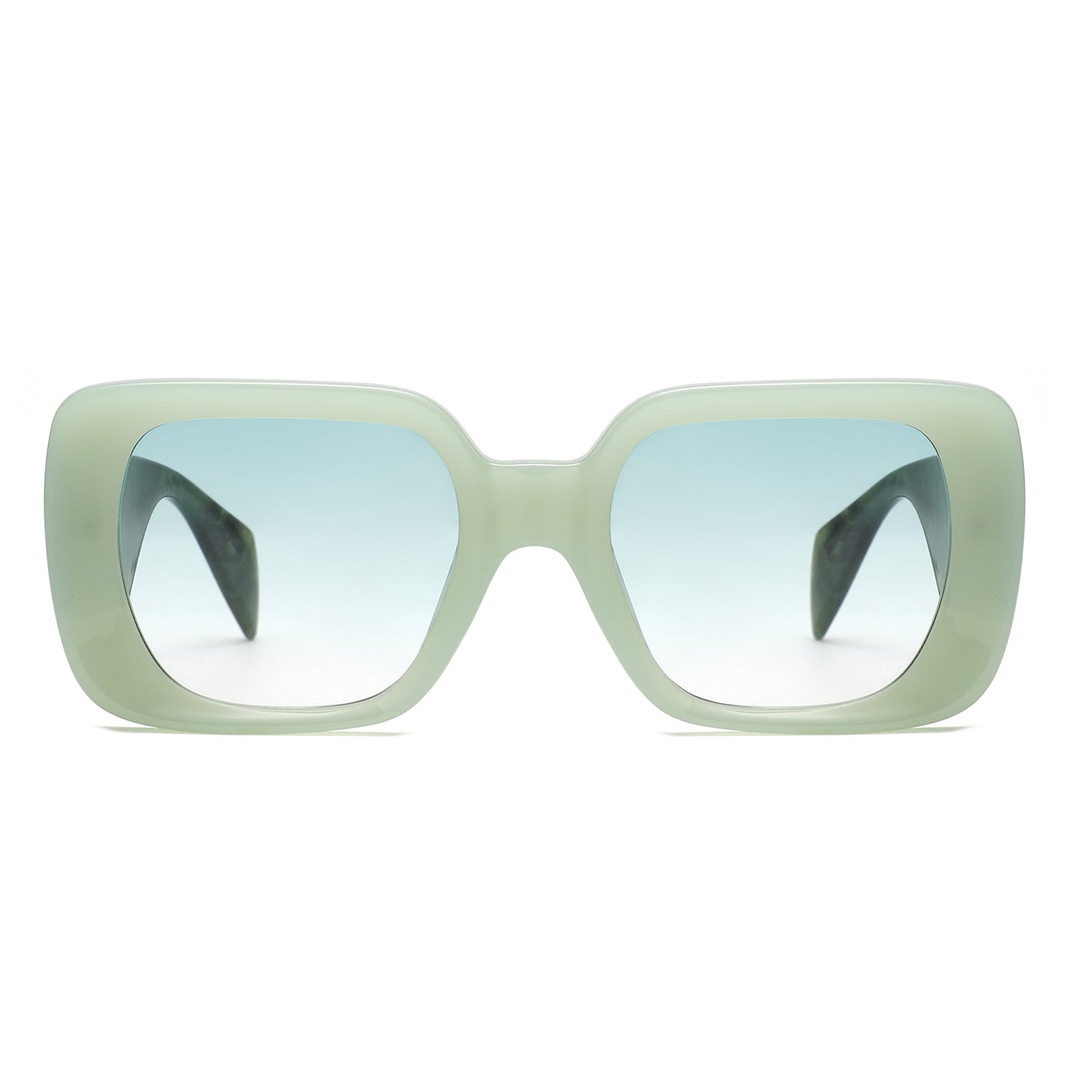 HS2222 - Oversized Chunky Fashion Square Sunglasses - Iris Fashion