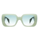 HS2222 - Oversized Chunky Fashion Square Sunglasses - Iris Fashion