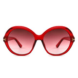 HS1436 - Women Oversized Fashion Round Sunglasses
