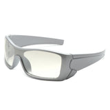 HS1257 - Rectangular Sport Wrap Around Square Wholesale Sunglasses