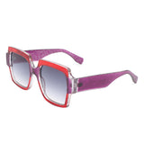 HS2161 - Women Fashion Oversize Flat Top Square Wholesale Sunglasses