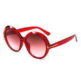 HS1436 - Women Oversized Fashion Round Sunglasses
