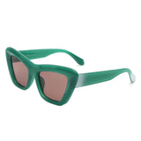 S1221 - Square Flat Top Retro Fashion Tinted Women Cat Eye Wholesale Sunglasses
