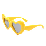 HS1282 - Heart Shaped Chunky Novelty Party Wholesale Sunglasses