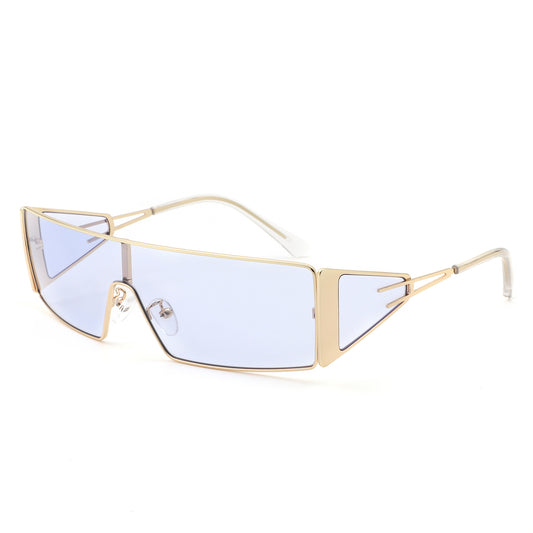 HJ3033 - Rectangle Retro Wrap Around Fashion Square Wholesale Sunglasses