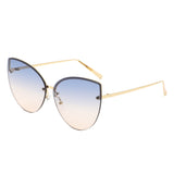HJ2071 - Women Cat Eye Rimless Chic Fashion Wholesale Sunglasses