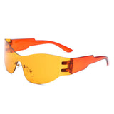 HW1013 - Futuristic Mirrored Cyberpunk Sport Reflective Shield Wholesale Sunglasses